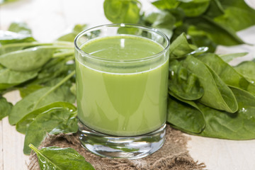Fresh made Spinach Juice