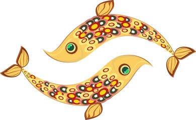 Two small yellow fish