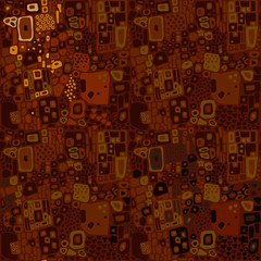 Brown seamless ethnic pattern