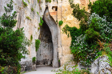 Limestone cave called Ear of Dionysius on Sicily - 55343592