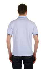 Fototapeta premium Male t-shirt isolated on the white background