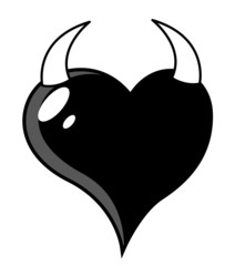Devil Heart - Vector Illustration