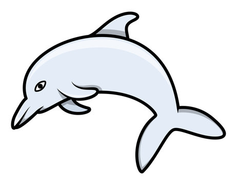 Dolphin - Cartoon Vector Illustration