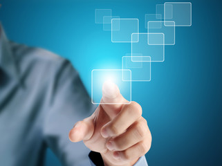 pressing a touchscreen button