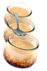 Les ramequins de riz au lait au caramel