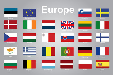 European flags