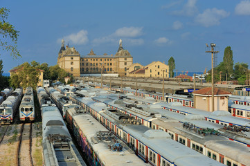 Fototapeta premium Haydarpasha Station Building Istanbul-Turkey- Haydarpasa Gar