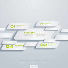 Infographics vector design template: moving cells. Creative