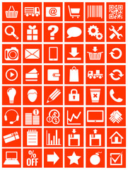 web icons for eshop, flat design