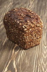 Rye and wheat bread with sunflower seeds