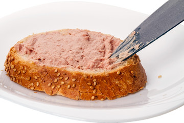 Bread with pate