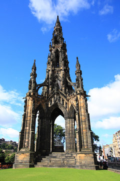 The Walter Scott Monument On Princess Street, Edinburgh