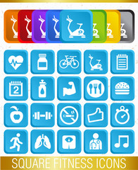 SQUARE FITNESS ICONS