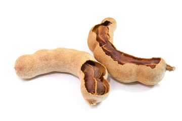 Fototapeta premium group of tamarind isolated on white