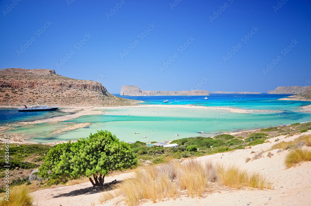 Wall mural balos lagoon, crete