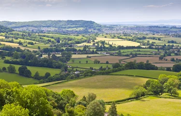 Poster Idyllic rural landscape, Cotswolds UK © travelwitness