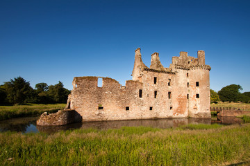 Fototapeta na wymiar Caerlaverock Castle, Dumfries and Galloway, Scotland