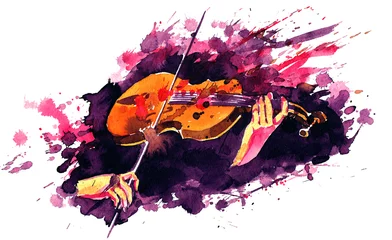 Photo sur Plexiglas Peintures violon
