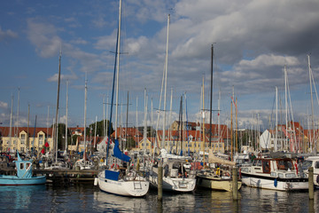 Fototapeta na wymiar Faaborg DK - Harbour