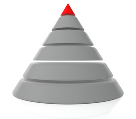 3D Pyramide - obrazy, fototapety, plakaty