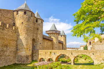 Fototapeta na wymiar Zamek w Carcassonne, Francja
