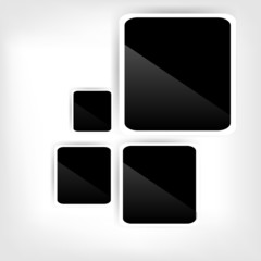 Paper origami speech bubble. Colored blank for text