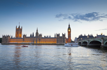 Fototapeta premium Big Ben, Westminster bridge London.