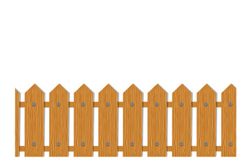 Wooden fence, seamless pattern for your design