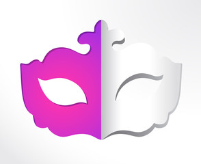 VECTOR PAPER CARNIVAL MASK