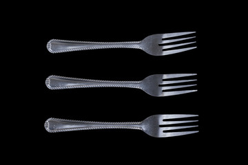 Metal forks.