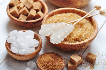different kinds of sugar
