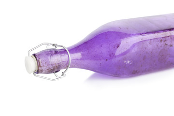 antigua botella de cristal