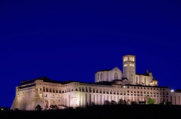 Fototapeta na wymiar Assisi Nacht - Assisi night 01