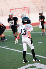 Young american football player
