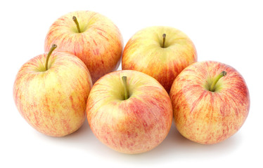 juicy apples isolated on white background