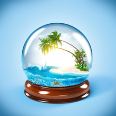 Obraz premium glass globe