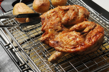pollo alal griglia con patate