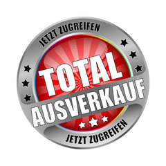 Bügel Button Total Ausverkauf Rot