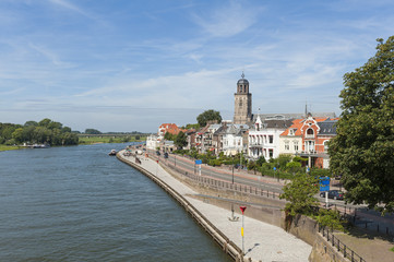Deventer and IJssel river Netherlands