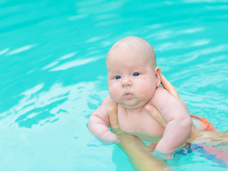 Baby in pool