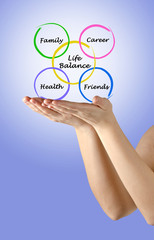 Fototapeta premium Diagram of life balance