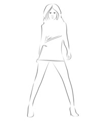 beautiful young woman