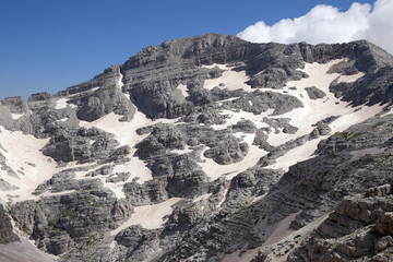 The highest peak at Albanian Alps