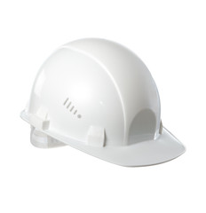 Fototapeta premium Helmet white. Isolated on white background