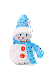 Positive joyful snowman. Christmas decoration