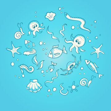 Sea life elements