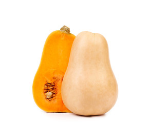 Butternut pumpkin and slice.