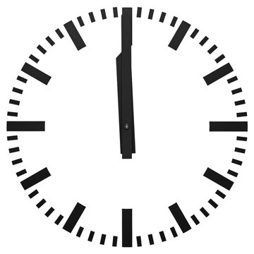 Uhr. Uhrgenau. Genau 12