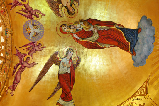 Murals in an orthodox church