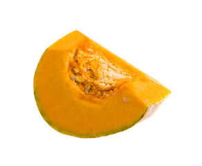 organic pumpkin isolated on white background